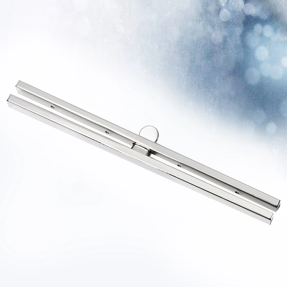 Marco de monedero plateado recto de 11,4 cm, cierre de hebilla de billetera de Metal para hacer bolsos, accesorios para manualidades DIY, marco de monedero