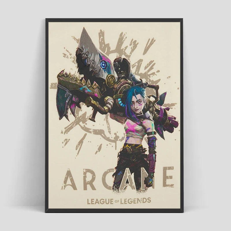 Arcane League of Legends Poster Room Decorations For Home Decoration Ornaments Posters on the Wall Art Prints Decorative Picture