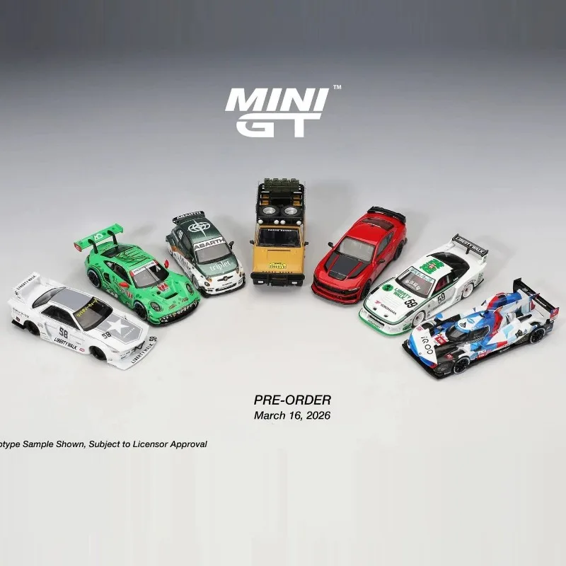

MINIGT 1:64 Ford Mustang Dark Horse Race, cast alloy model, adult collection piece, festive gift.