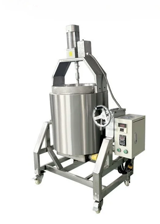 

Fully automatic, frying machine, commercial, heat transfer oil, interlayer, barrel