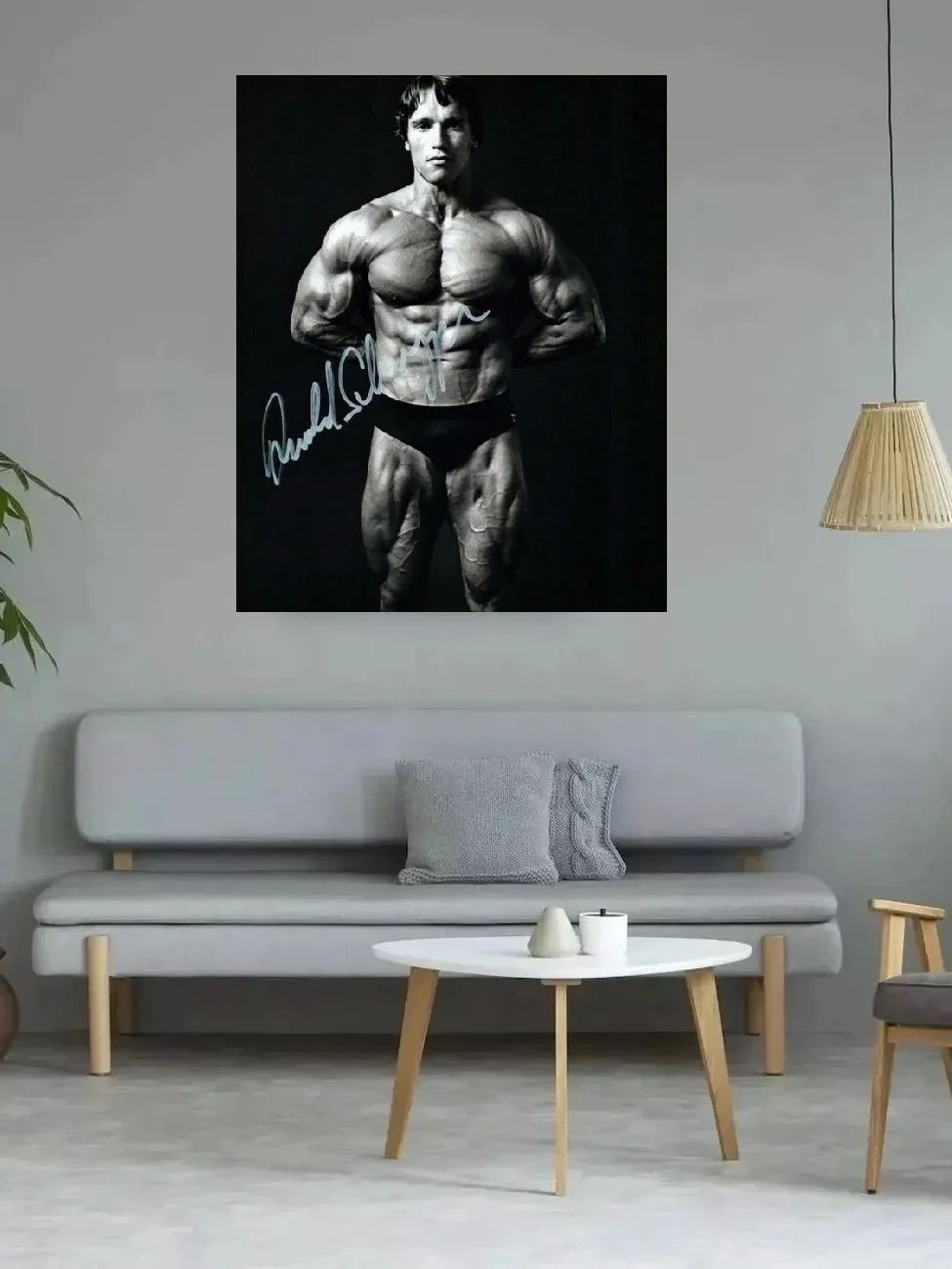 Arnold Schwarzenegger Autographed Signed, Print Art Canvas Poster, For Living Room Decor, Home Wall Picture