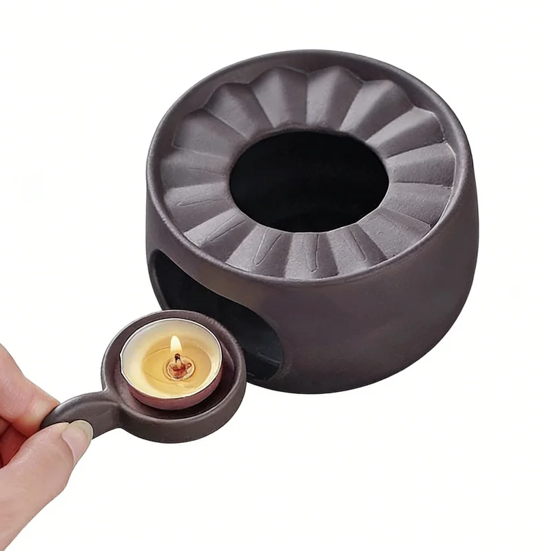 

2026New Ceramic Teapot Warmer Holder Base Black Tea Warmer Insulation Base Tea Coffee Water Warmer Holder Teaware Heating Base
