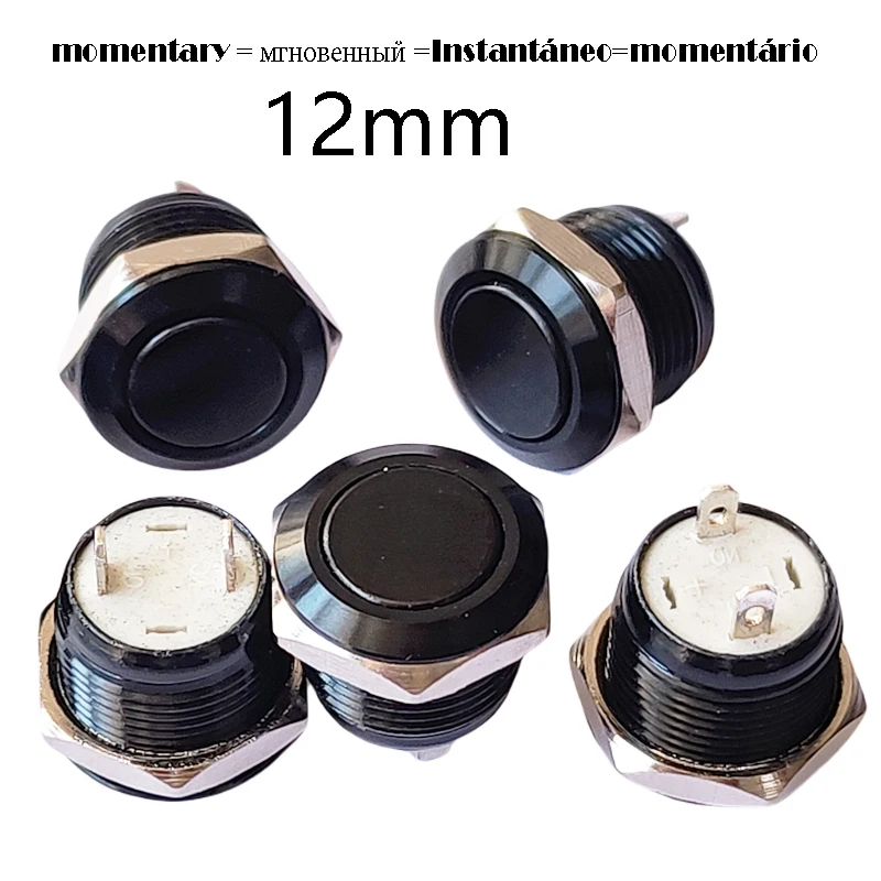 12Mm 2Pin Black Sho… - image