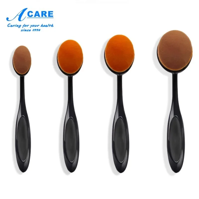 DX01/Foundation Brush/A1PQ8-Gemakkelijk te gebruiken Klein formaat met deksel Beginner Draagbare tandenborsteltype Lotion Primer Brush Make-up