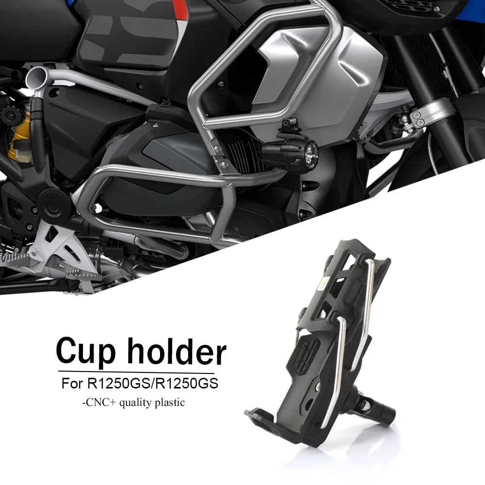 

Motorcycle CNC Beverage Water Bottle Cage Drink Cup Holder For BMW R1250GS R 1250 GS R1200GS Adventure R1200GS ADV