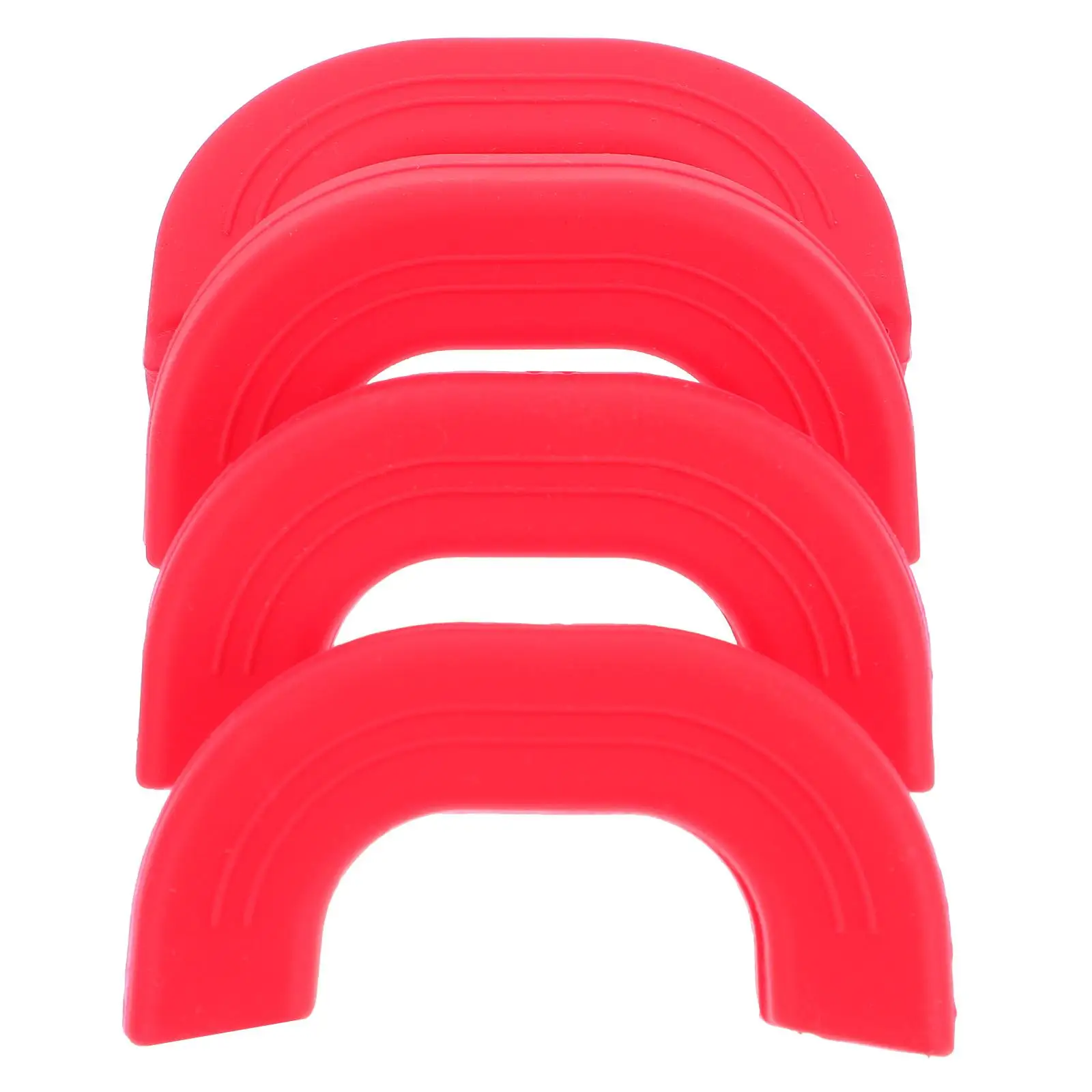 

4 Pcs Pot Handle Holders Heat Resistant Silicone Insulation Sleeves Kitchen Tools Oven Gloves Skid Proof Cookware Accessories