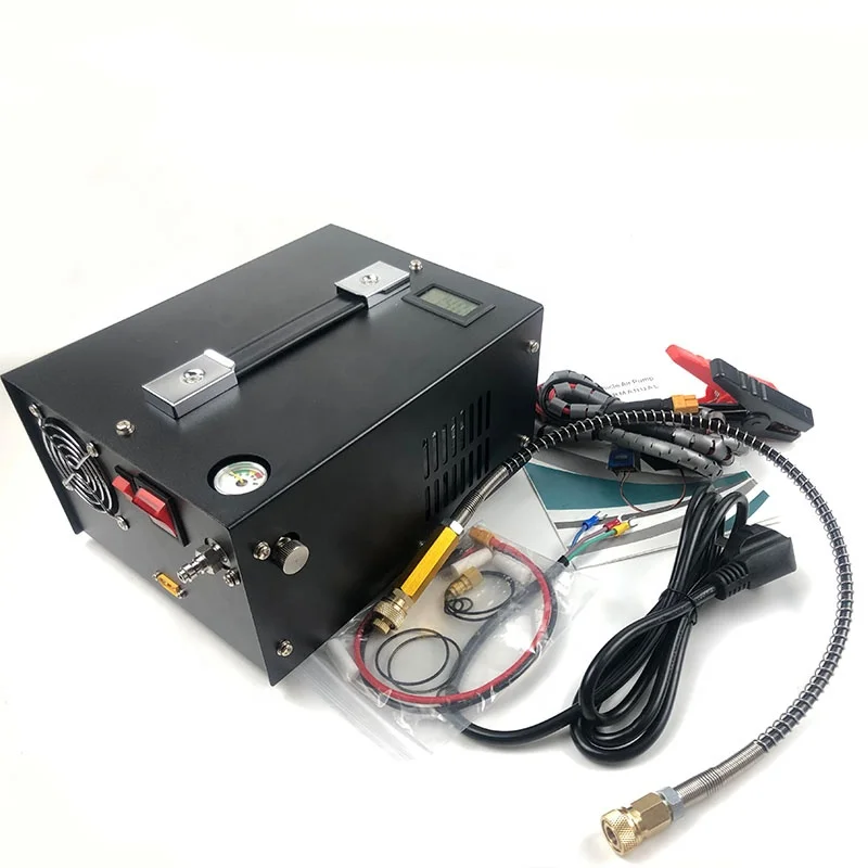 portable mini pcp air compressor 110v 220v 4500PSI High Pressure 12v dc mini air compressor pump