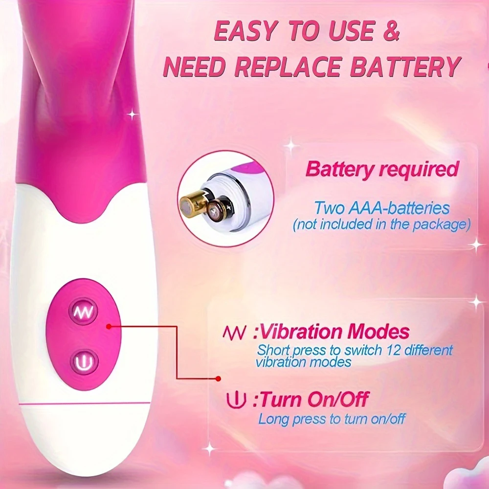 1 pc G-spot Vibrating Stimulator, 30 Vibration Patterns Dildo, Adult Sex Toys, Masturbation Sexy Toys (Without Battery) image 2