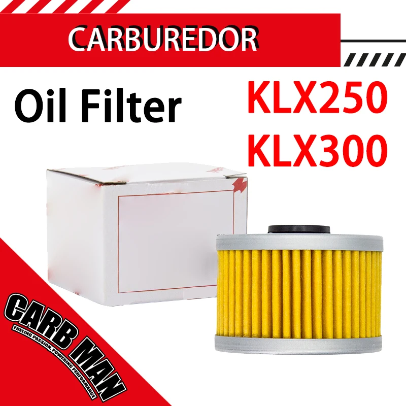 Filtro de Aceite para Motocicleta KAWASAKI KLX250 KLX300 LONCIN CR6 YF300 Loncin VOGE300R CR6 LX300-6A, para Motocross y Enduro