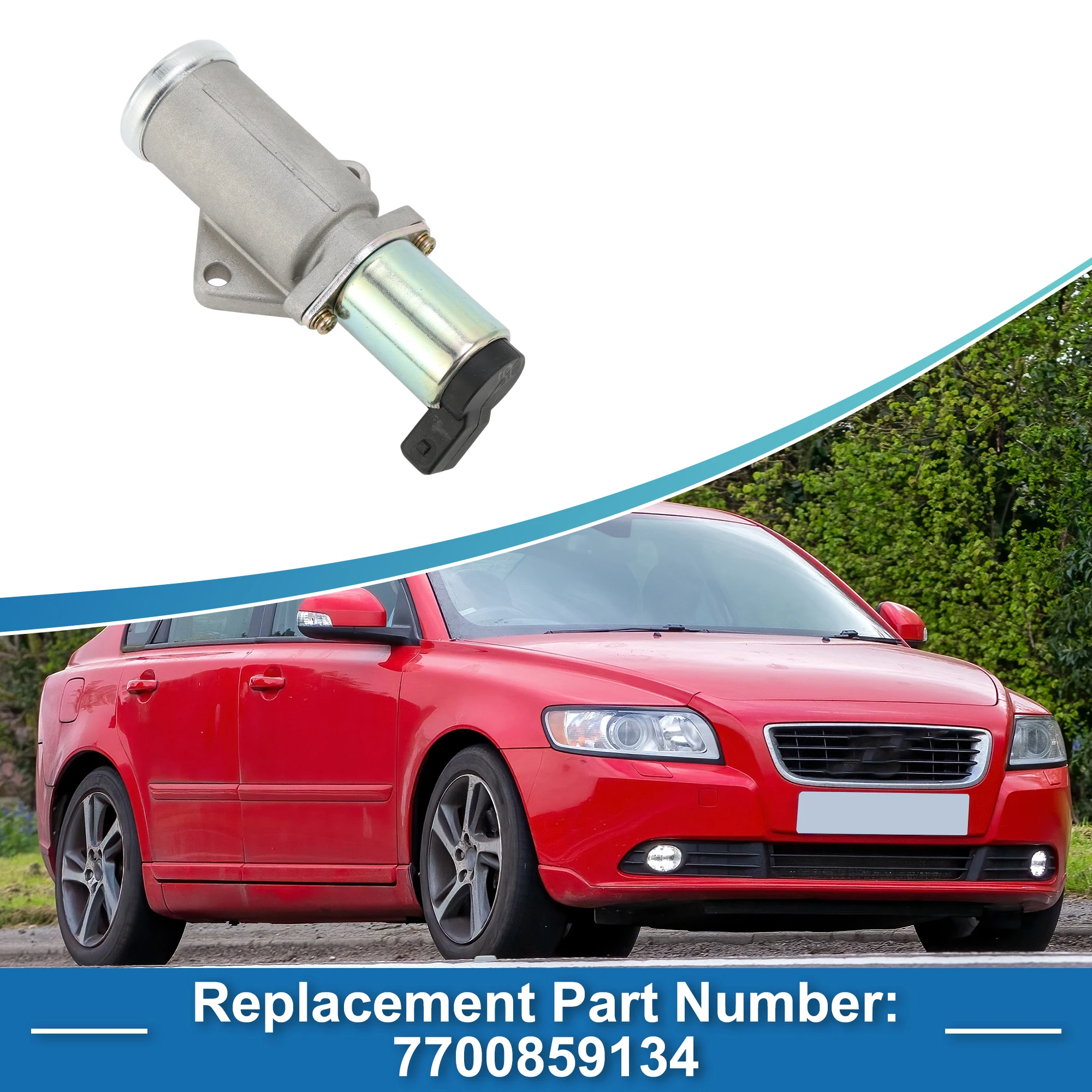 UXCELL صمام التحكم في الهواء الخامل للسيارة فولفو S40 1995-2004 رقم 7700859134 #3