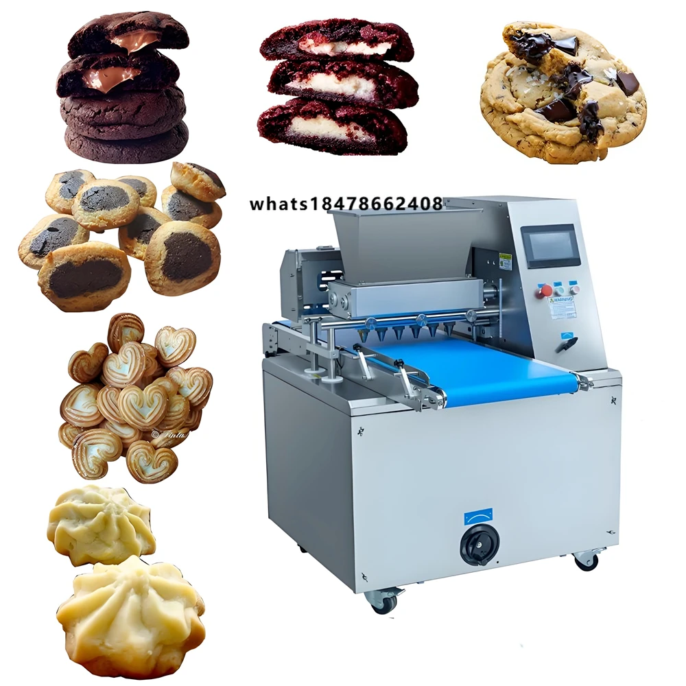 Fully Automatic Biscuit Cookie Depositor Forming Making Machine Commercial Cookie Forming Machine with PLC for Bakery