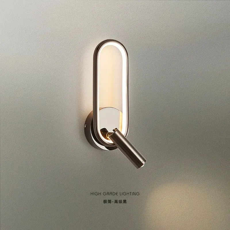 2026 new Rotating Creative Bedside Wall Lamps Embedded Hotel Guest Bedroom Study Reading Lamp Indoor Lighting Wall Lamp Hot