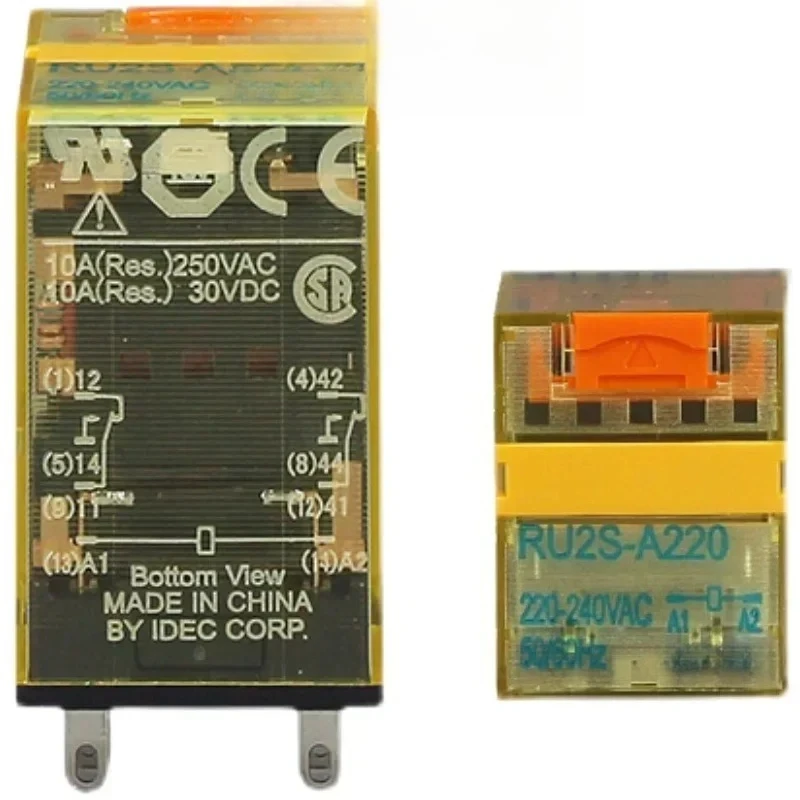 6pcs   intermediate relay RU2S-D24 RU2S-A220 RU4S-D24 AC220V DC24V