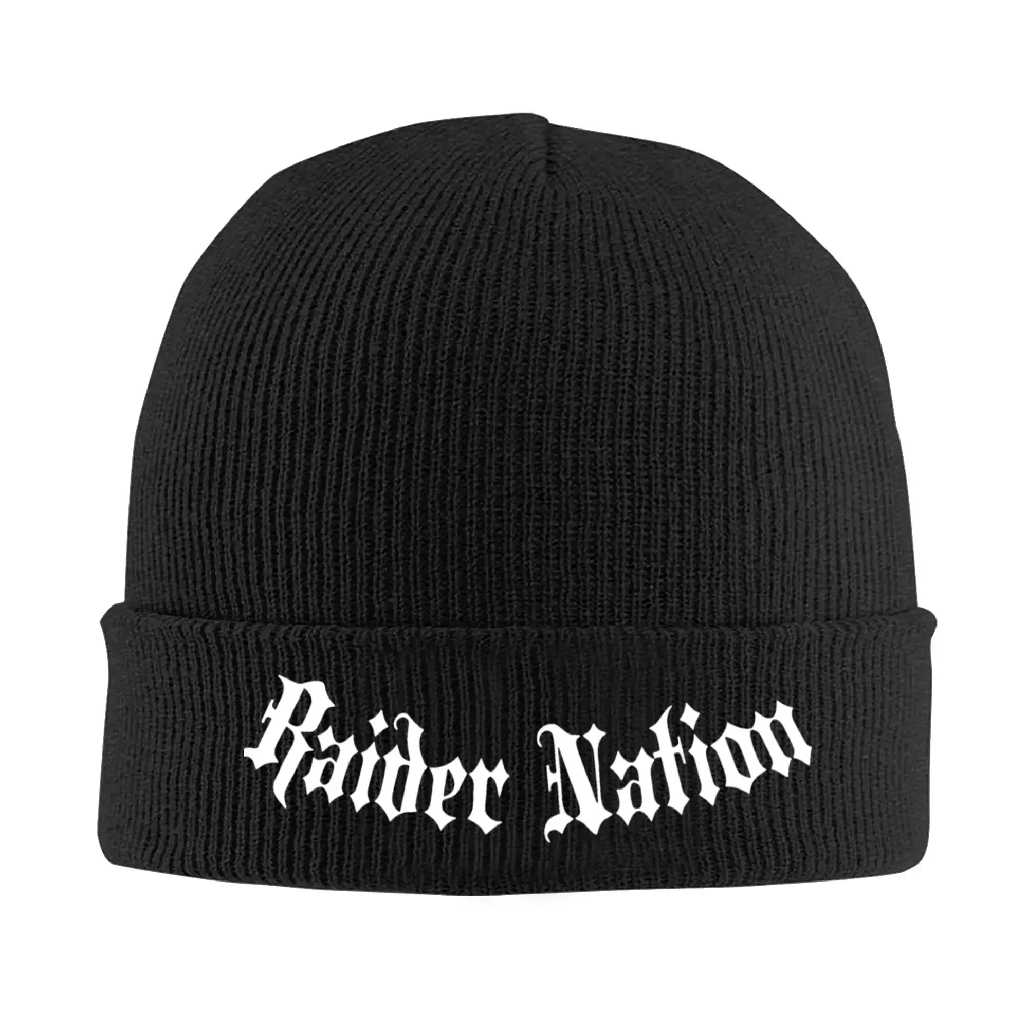 Raider Nation Addict Raiders Las Vegas Knit Hat Beanies Winter Hat Warm Unisex  Casual  Caps for Men Women Gifts