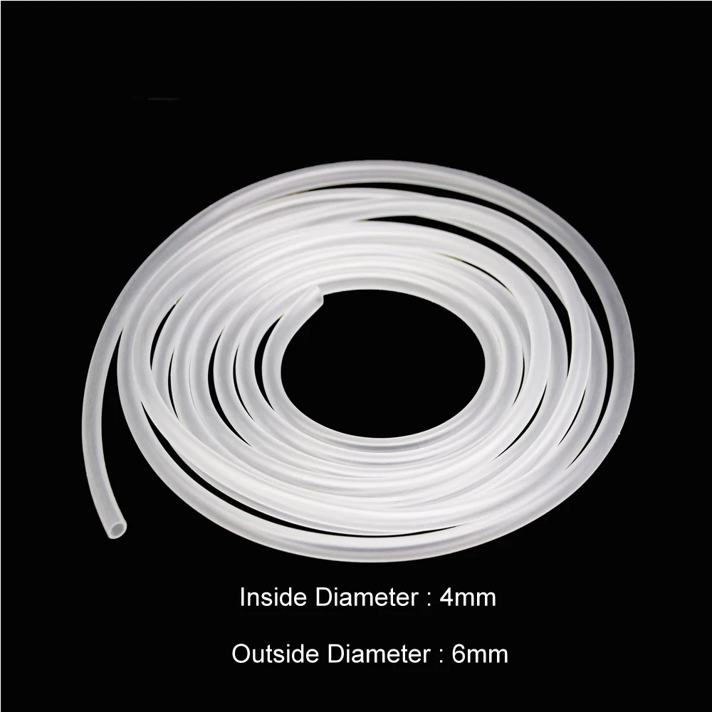 

1M 3M 4*6mm Soft Silicone Oxygen Pump Hose for Air Bubble Stone Professional Aquarium FishTank Pond Pump Hot Sale 4-6mm