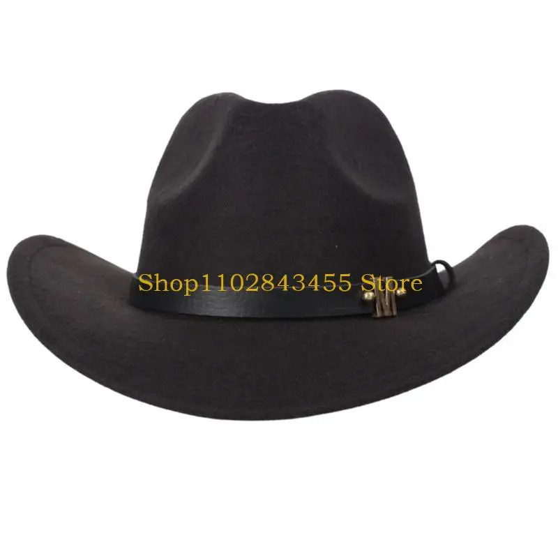 แถบหมวก 49MC ถักเปียแบบ unisex Western Hat เครื่องประดับ Fedora Cowboy Hat