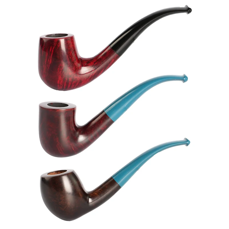 

Briar Nodules-Curved Rubber Pipe, Tobacco Pipes, 3mm Filter, Smoking Tobacco Pipes, Beginner