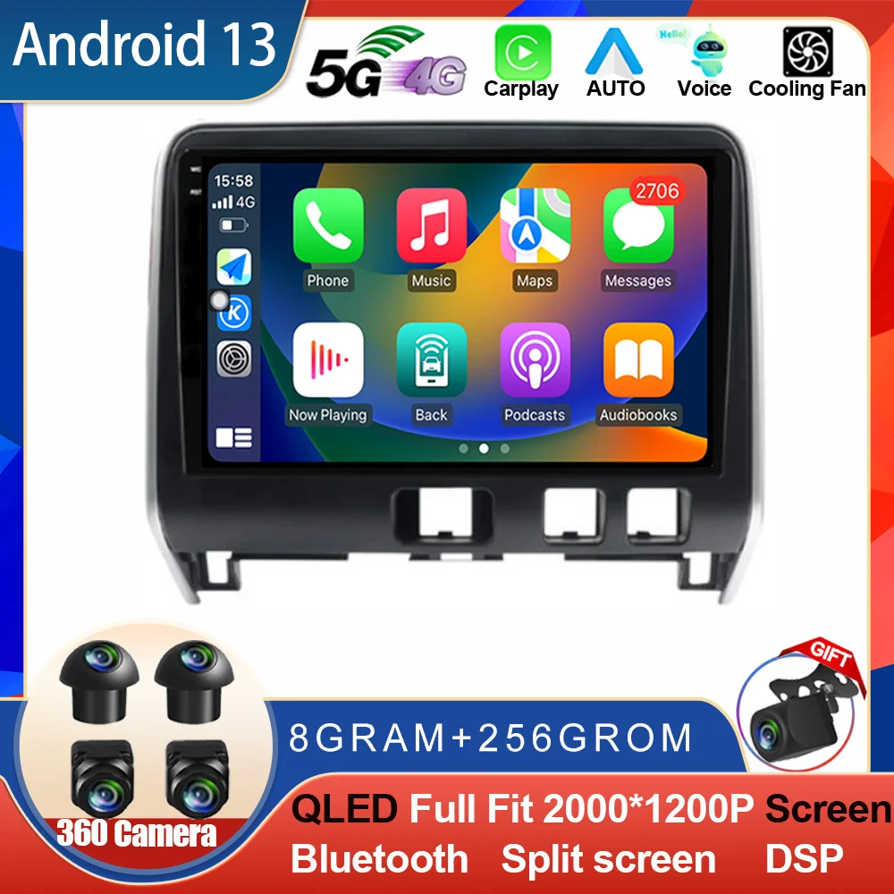 

9 Inch Android 14 For Nissan Serena 5 V C27 2016 2017 2018 2019 2020 2021 Car Radio Multimedia Video Player Navigation GPS QLED