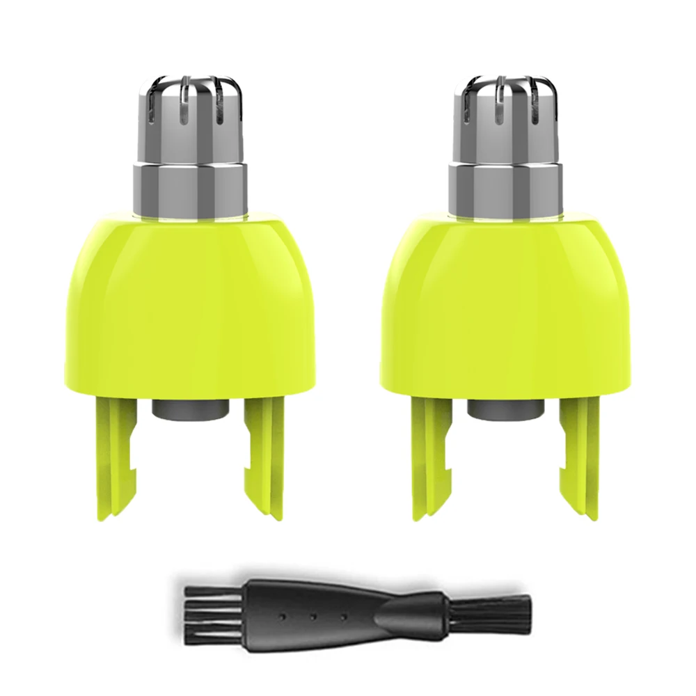 Brangdy Ersatzköpfe für Nasenhaarschneider, kompatibel mit Philips OneBlade QP2520 QP2630 QP6520 QP6530 Rasierer, abwaschbare Doppelklingen