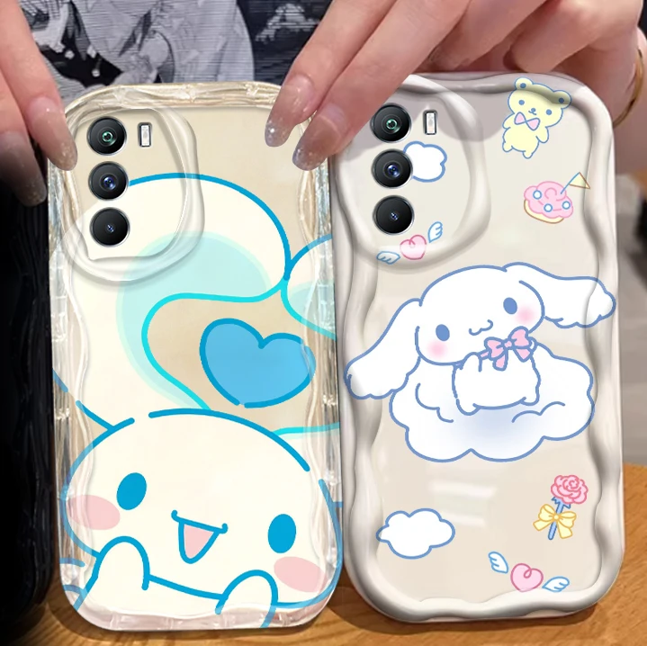 

Sanrio Cinnamoroll Cute Print For Xiaomi Mi 14 12 12T 11 Lite Poco M6 X6 X5 X4 X3 M3 F4 Pro GT NFC 5G Wave Oil TPU Phone Case