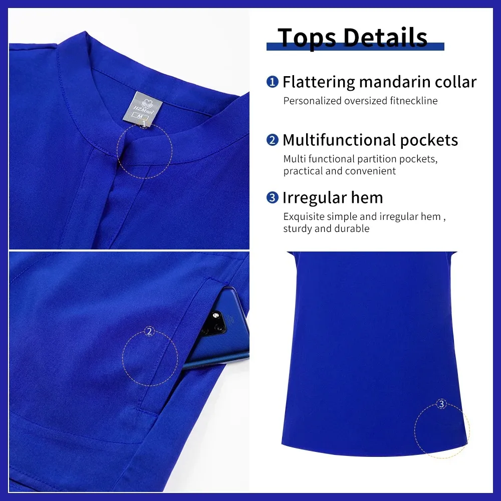 Скрабы, медицинская униформа, женские наборы скрабов, униформа медсестры, аксессуары, рабочая одежда для больничных врачей, одежда для салонов красоты, комбинезоны для домашних животных