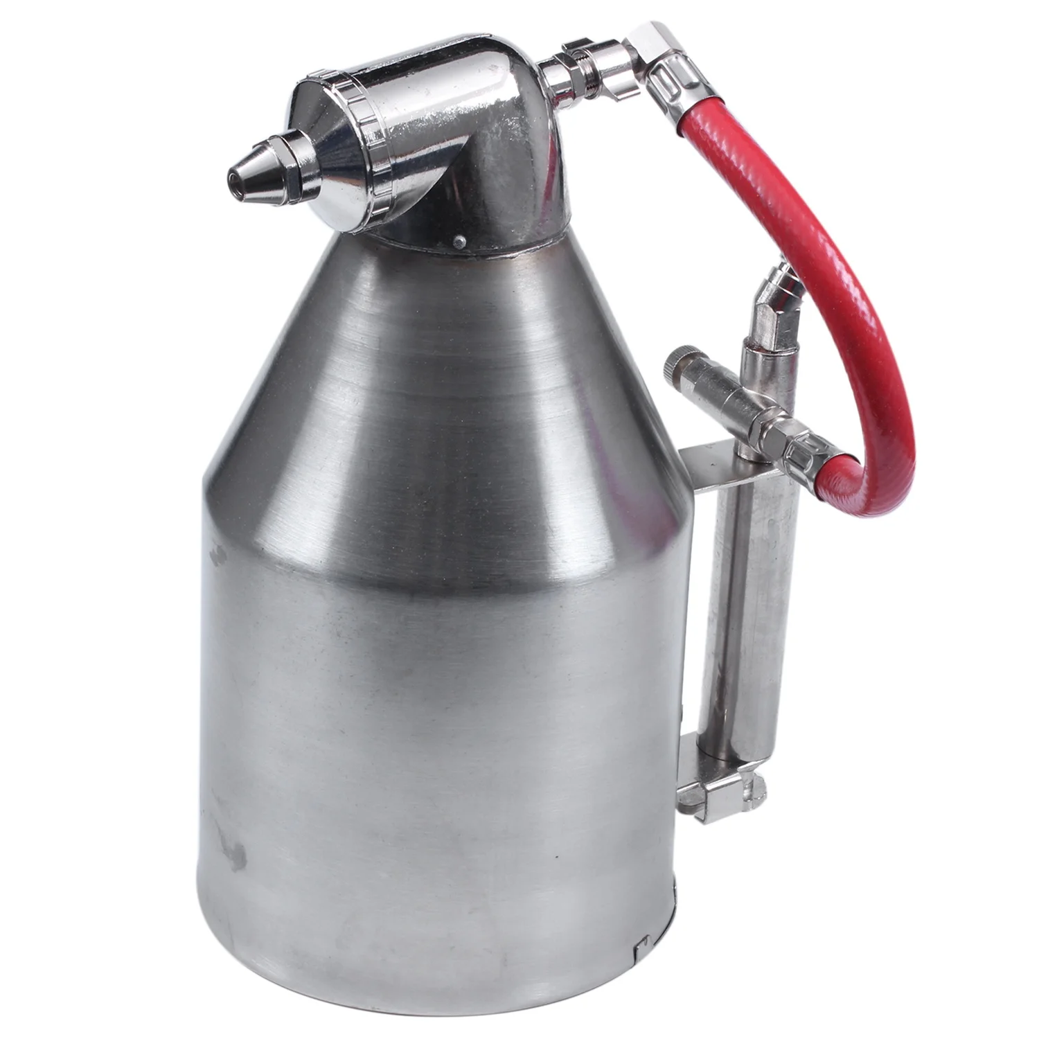 ABFI 3500Ml Air Hopper Spray Tool Paint Texture Tool Drywall Painting Sprayer With 6 Nozzles Air Stucco Sprayer, Plaster Hopper
