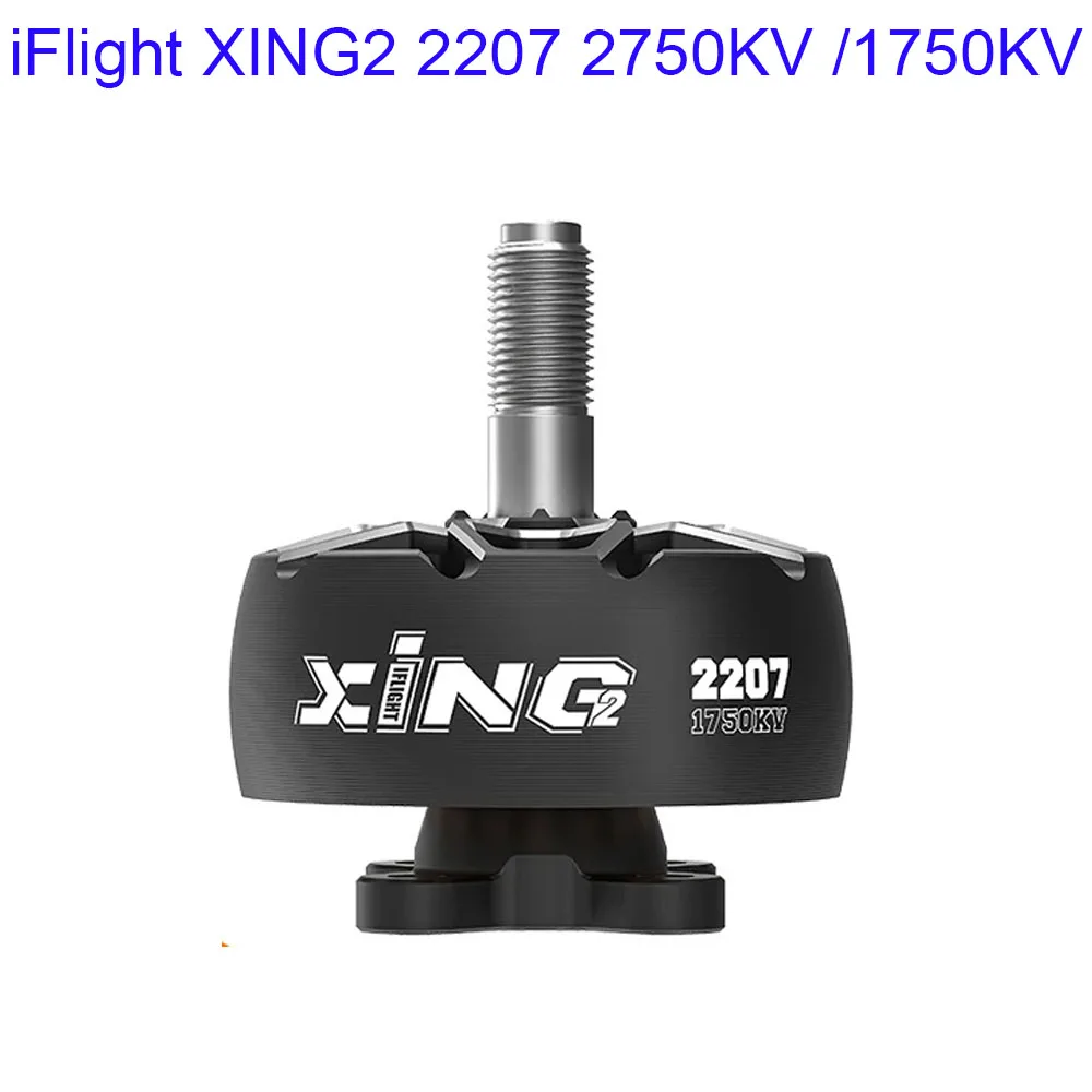 iFlight XING2 2207 2750KV 4S / 1750KV 6S FPV Motor Unibell with 5mm titanium alloy shaft for Nazgul Evoque F5 FPV drone AOS 5 V5