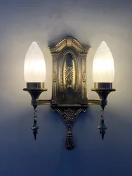 Lampa ścienna w stylu vintage, nocna sypialnia, ganek, miedziana lampa ścienna