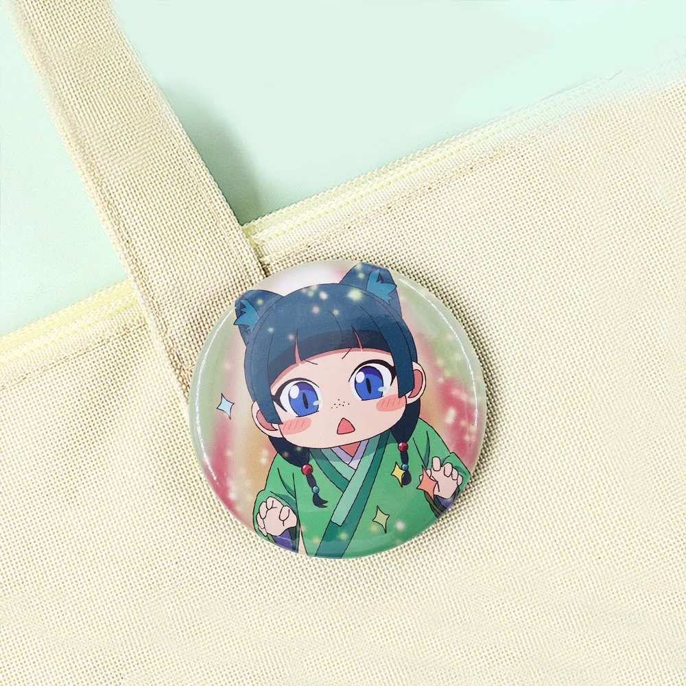 The Apothecary Diaries Emaille-Anstecknadeln Schlüsselanhänger-Set MaoMao Jinshi Anime-Brosche Reversnadel Schlüsselkette Taschenanhänger Cosplay-Schmuck Geschenk – Detail 31