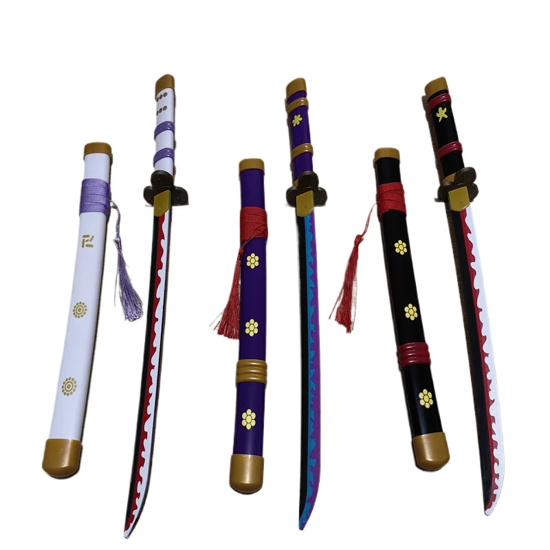 Katana de Anime Roronoa Zoro de 42cm, Modelo de Espada de Brinquedo de Plástico Qiu Shui Enma de 16,5 polegadas