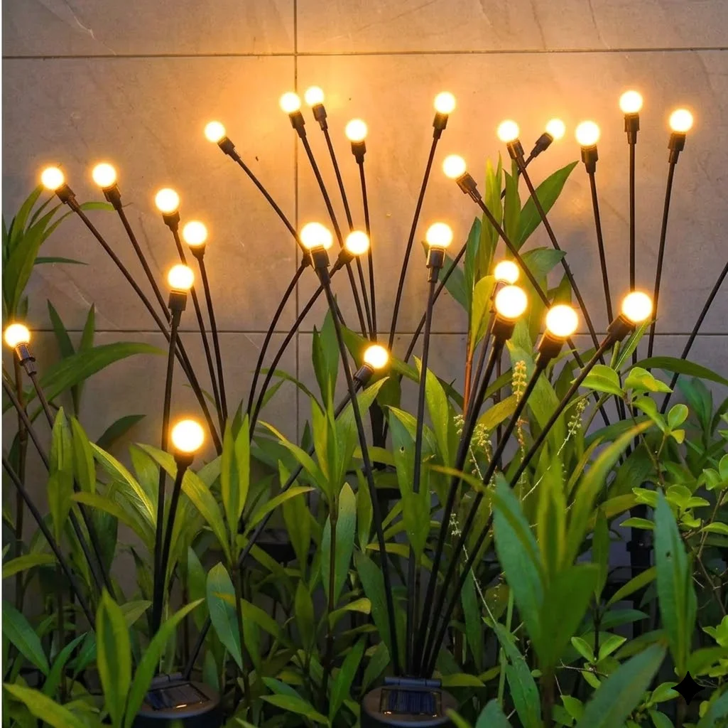 Outdoor Lighting Pathway - Güneş Enerjili Bahçe Dekoratif Işıkları, Avlu,