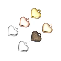 20pcs/Lot Fashion Love Heart Alloy Charms Enamel Pendants DIY Earrings Bracelet For Jewelry Making Accessories Craft Supplies
