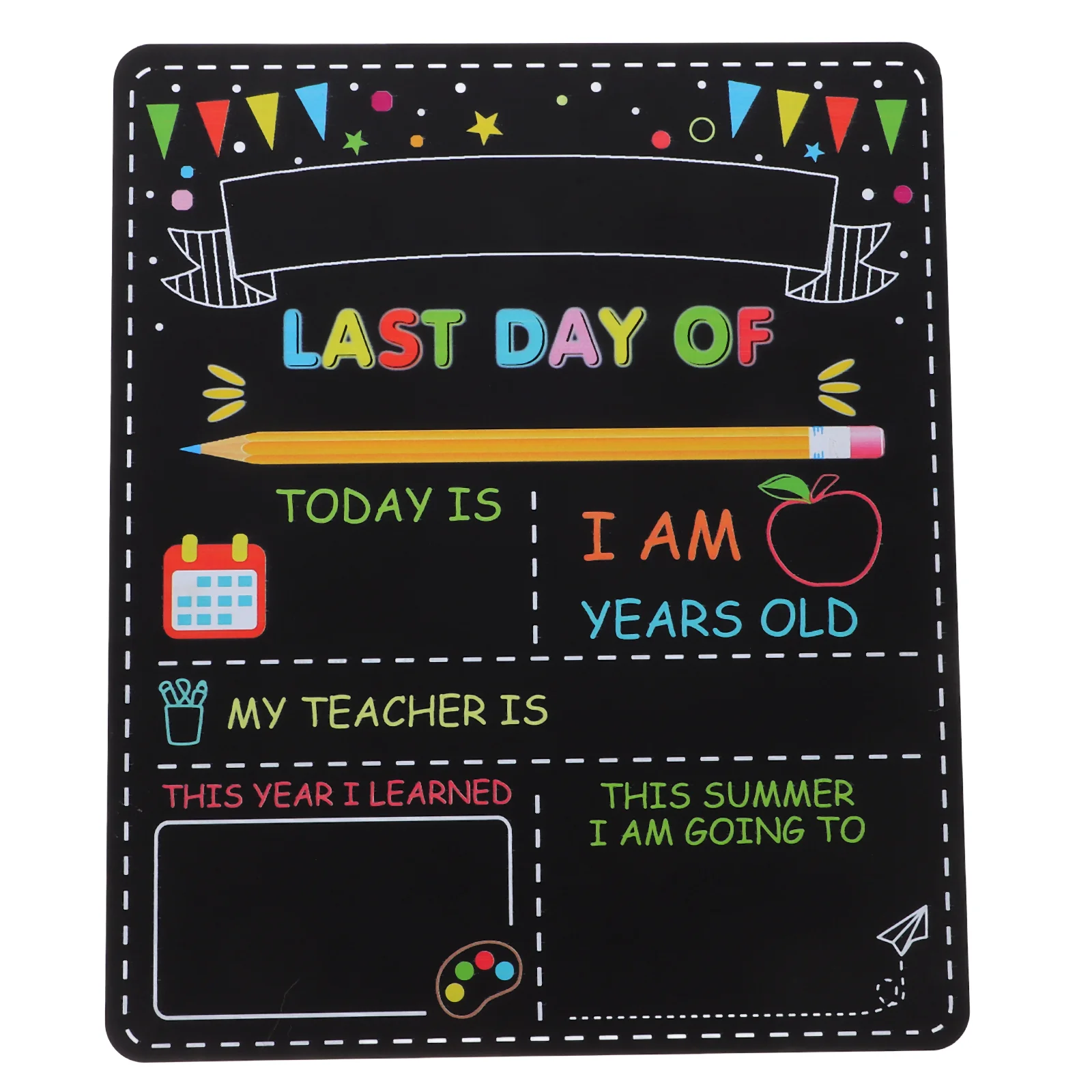 

Student Blackboard Chalkboard First Day of School Sign Decorate Back to Wood Signs