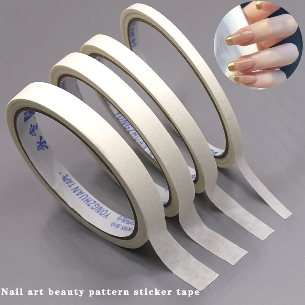 French Stripe สไตล์ Edge Guide เคล็ดลับกาวเล็บเครื่องมือเล็บสติกเกอร์เทปตกแต่งเล็บ Nail Art Masking Tape