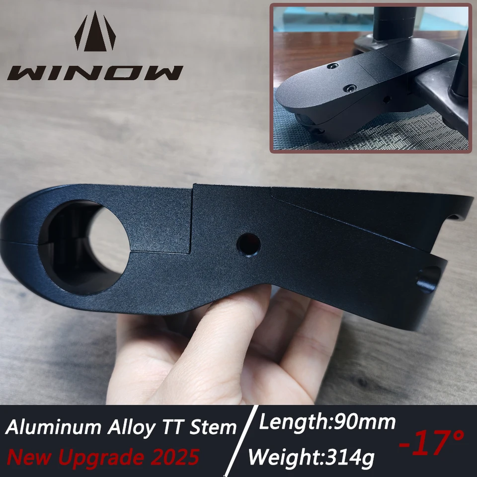 Winowsports 2025 New Aluminum Alloy TT stem 90mm Time Trial