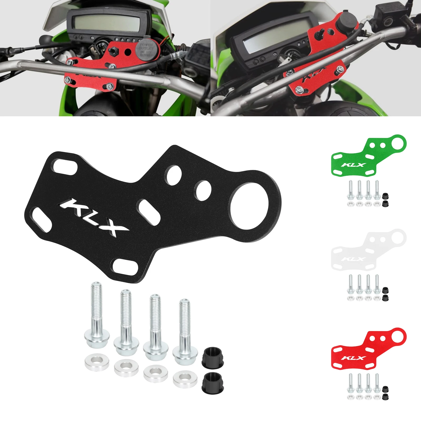 KLX300 Aluminum Front Dash Bare Panel Instrument Cover Accessories For Kawasaki KLX250S KLX250SF KLX300SM