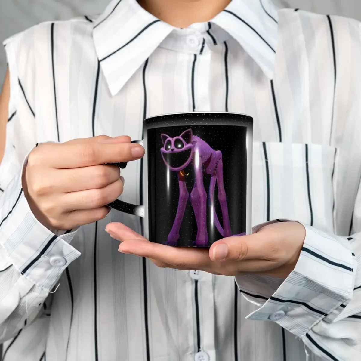 Taza Divertida de Cerámica CATNAP Monster Mug, Tazas de Café, Tazas de Té, Taza para Leche, Regalos para Mujer y Hombre
