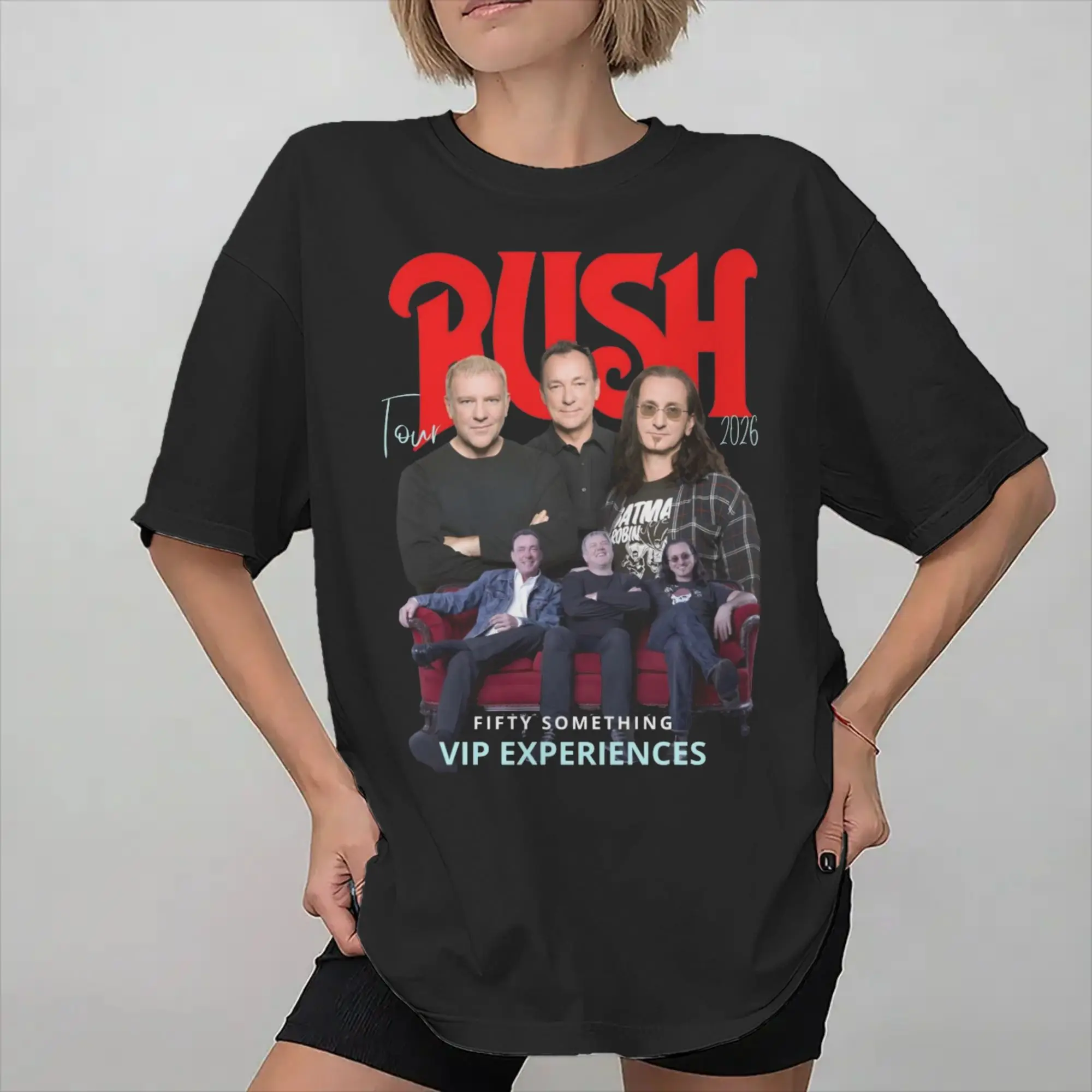 Mens Womens Rush Band Fifty Something Tour 2026 T Shirt 100% Cotton Print T-Shirt  Clothing Outfits
