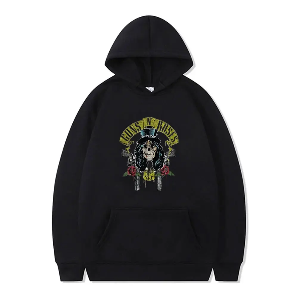 

Guns N Roses Slash 85 Hoodie Men Women Vintage Casual Fleece Cotton Pullover Hoodies Male Fashion Hip Hop Oversized Streetwear