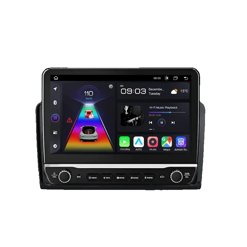 Junsun Draadloze CarPlay Android Auto Radio Voor Fiat Ducato Peugeot Boxer Citroen Jumper 2 2006-2013 GPS FM BT multimedia Stereo - afbeelding 2