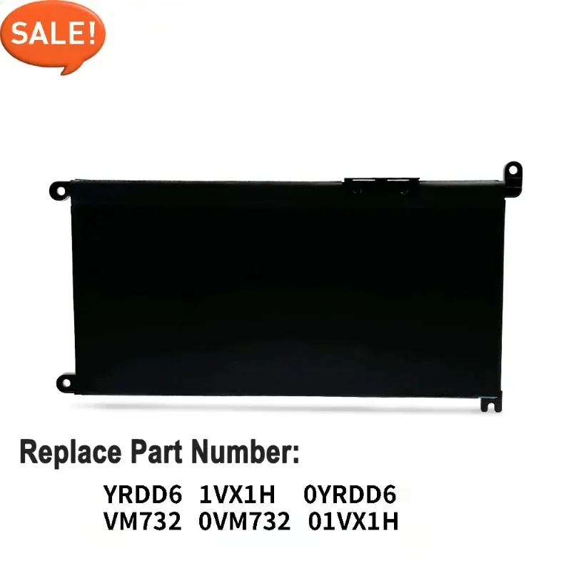 YRDD6 1VX1H P90F Laptop Battery For Dell Vostro 3491 3591 3490 3590 3501 Inspiron 5481 5482 5485 5491 5591 5485 5585 5480 11.4V