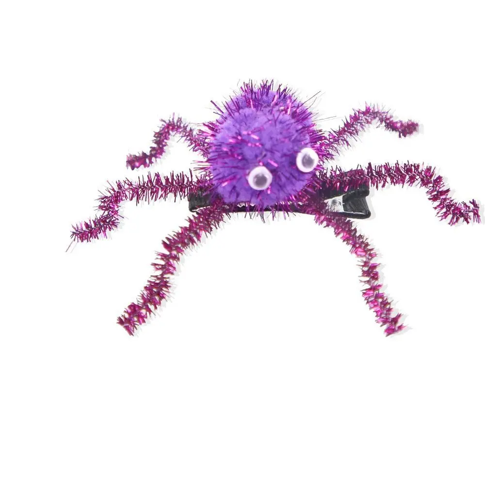 

Long Leg Halloween Spider Hairpin Headwear Spider Barrettes Spiders Hair Clip Cosplay Supply Evil Halloween Headdress