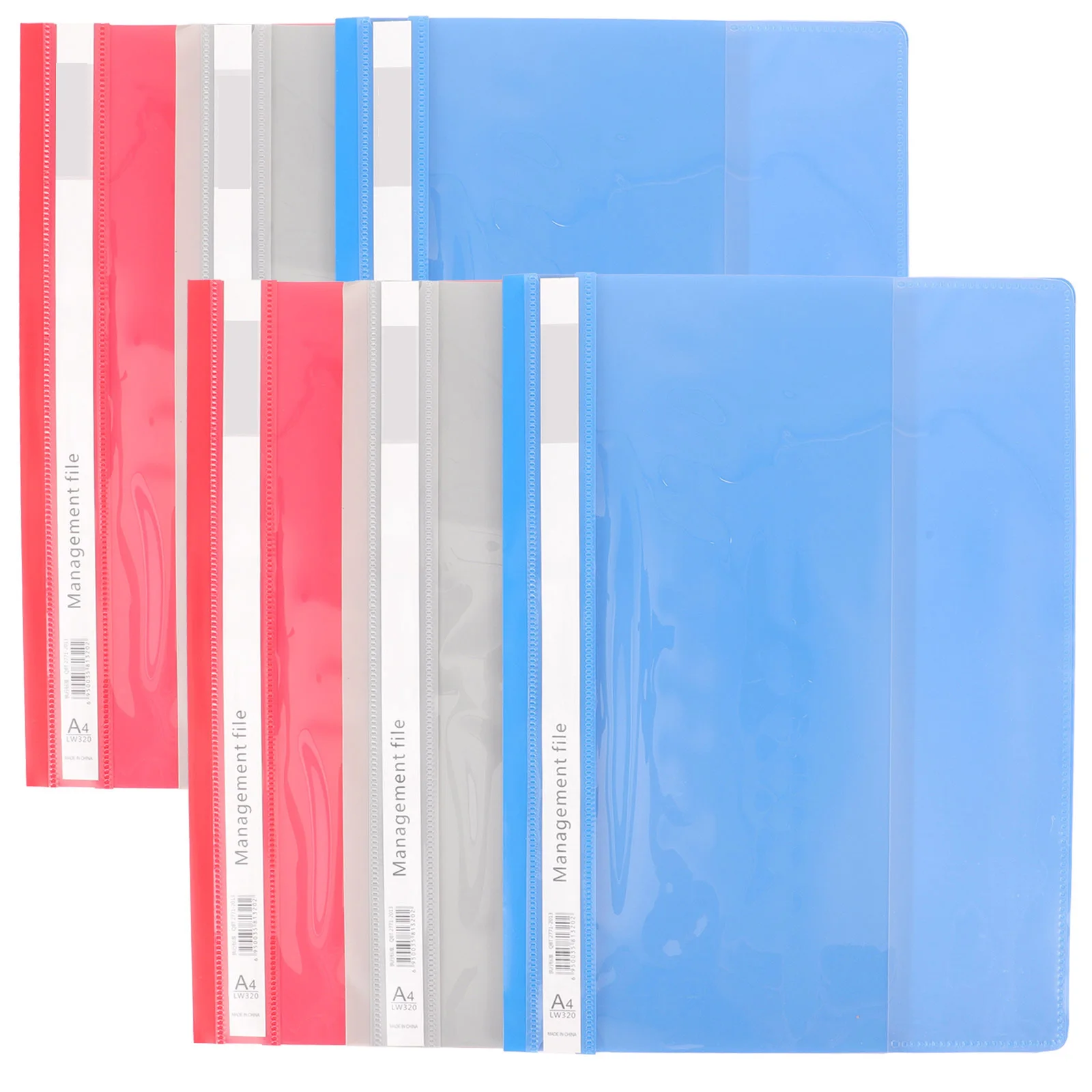6 Buah Folder Plastik A4 Ganizer Folder Dokumen Binder Notebook Case Kantor Siswa Sekolah Perjalanan Desktop