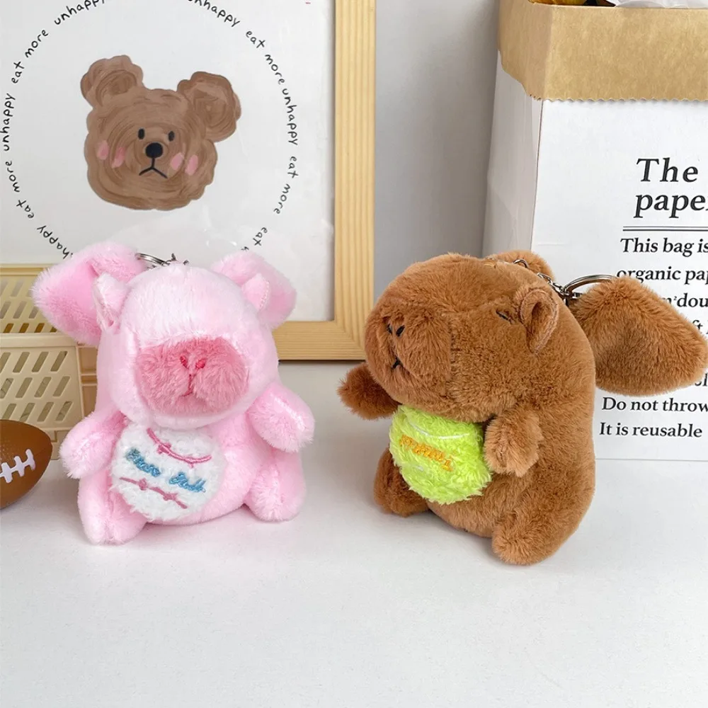 مع أجنحة كابيبارا أفخم قلادة أجنحة يرتجف سحب حبل كابيبارا أفخم كيرينغ الكرتون مضحك كابيبارا بلوشي دمية #1