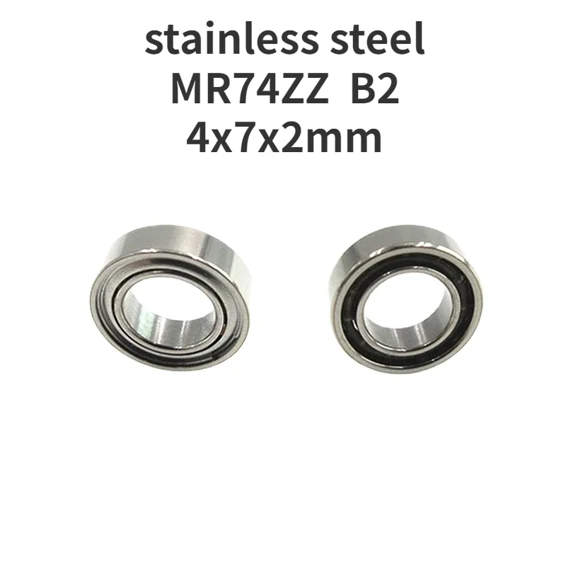 Idling toy bearing stainless steel MR74ZZ  B2 4x7x2mm automotive perfume aromatreatment fan bearing