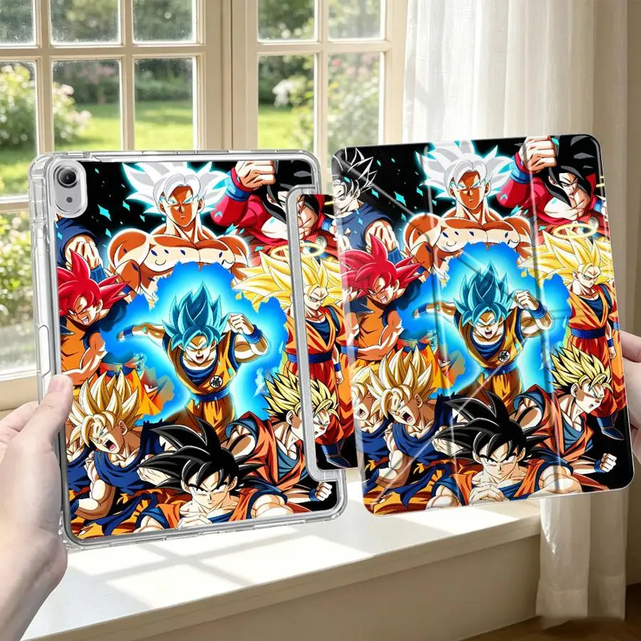 DragonS BallS Super Tablet Case For iPad Air 8 M2 M3 3 12th 9th 11th Mini 7 6 5 Pro 13 2025 2026 10th Gen With Pen Slot Cover