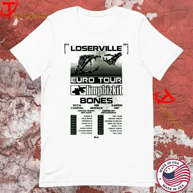Bones Loserville Euro Tour Limpbizkit Karen T Shirt Full Size S 5Xl