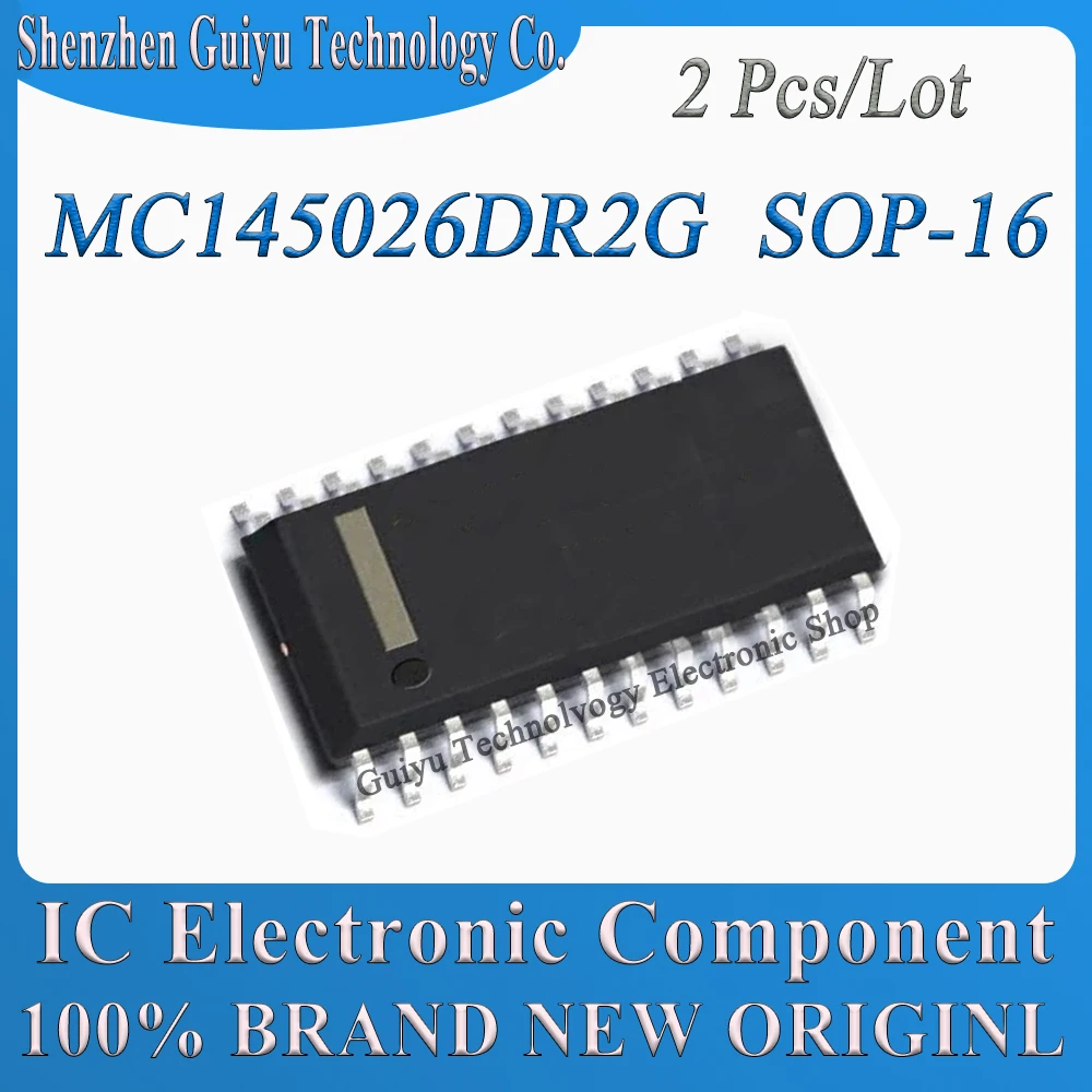 2Pcs/Lot MC145026DR2G MC145026DR2 MC145026DR MC145026D MC145026 SOP-16 IC Chip