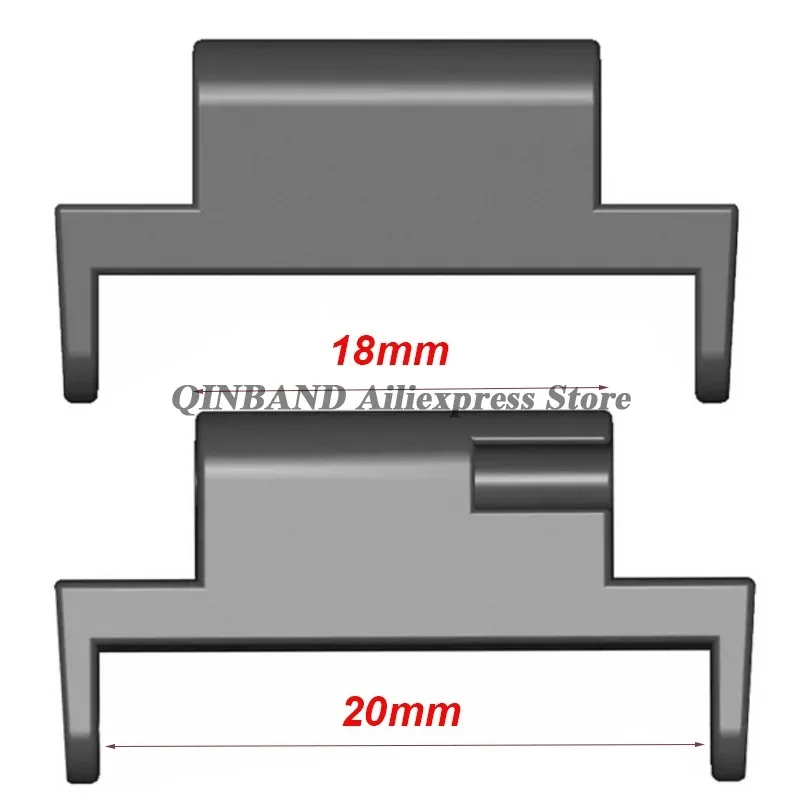 2pcs Plastic Quick Release Spring Bars Connectors 18mm To 20mm 14mm To 20mm for Xiaomi WatchBand Adapters Watch Repair Accessory - view 5