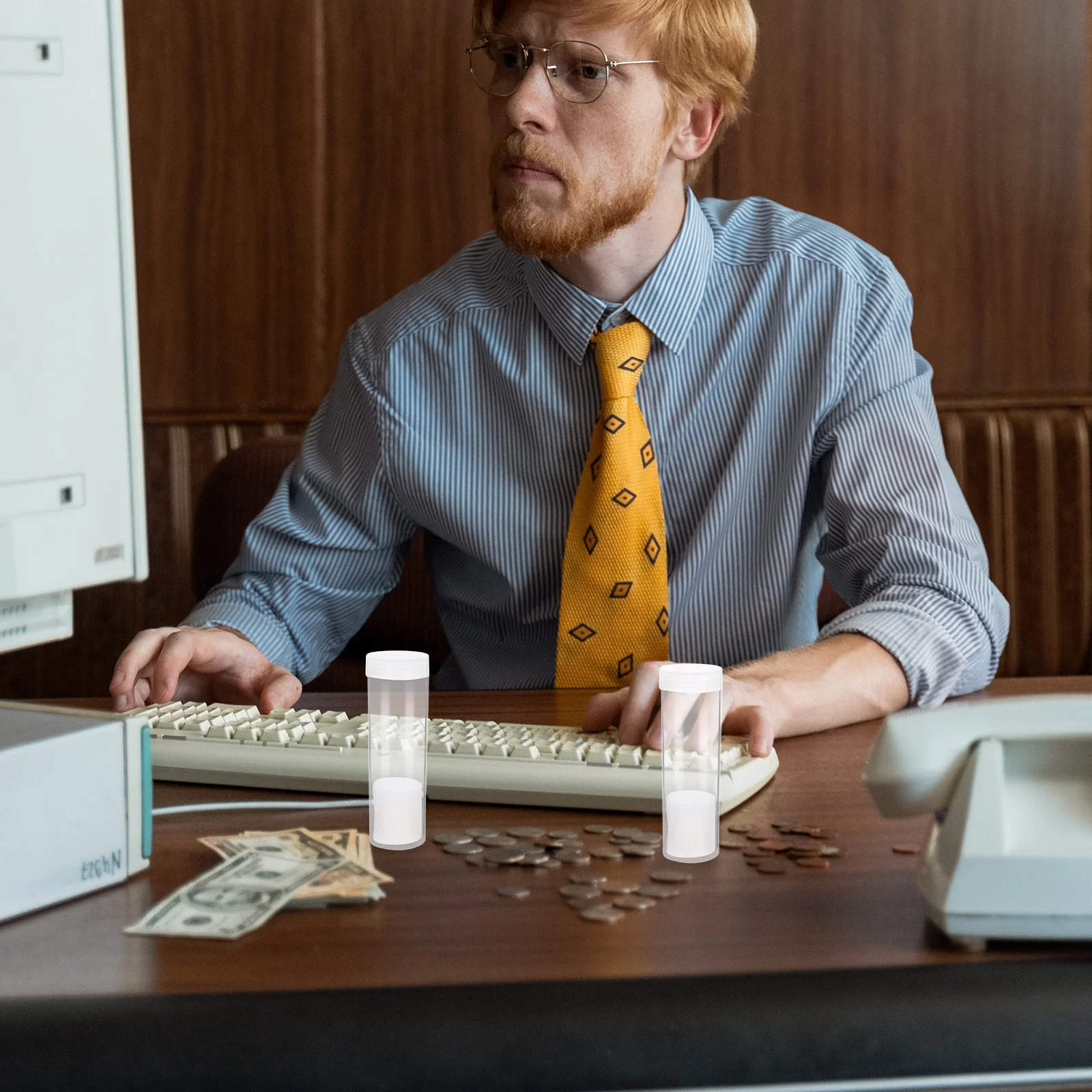 10 قطعة أنبوب تخزين حامل بلاستيك شفاف لهواة جمع الأكسدة حماية ارتداء مقاومة عملة المنظم الحاويات #1